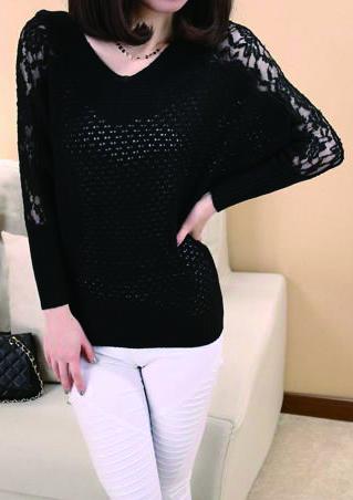 One Size Long Sleeves Slim Knit Sweater