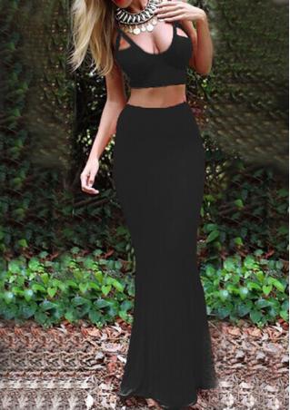 Spaghetti Strap Crop Top   Maxi Skirts Outfit