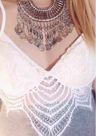 Sleeveless Lace Crop Top