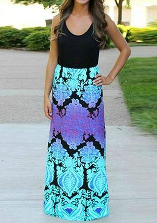 Boho Floral Printed Maxi Dress