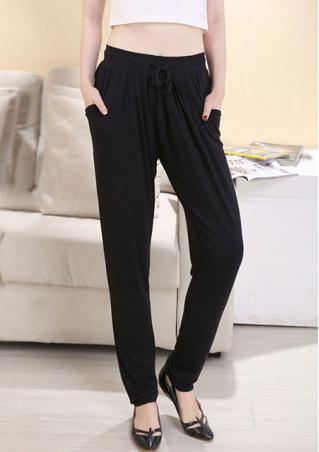 Long Harem Drawstring Pants