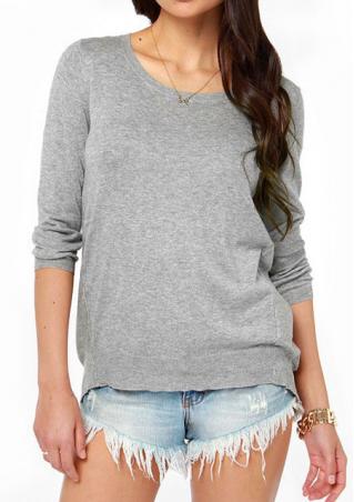 Lace O-Neck Casual Blouse