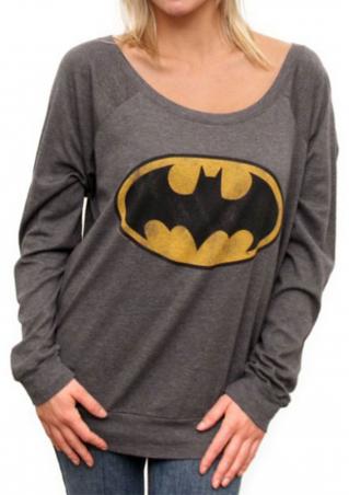 Batman Printed Long Sleeve Sweatshirt