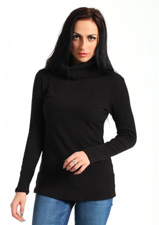 Solid Knitted Long Sleeve Sweater