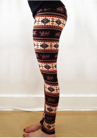 Christmas One size Printed Stretchy Leggings
