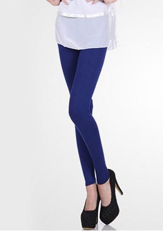 Solid Candy Color Stretchy Skinny Leggings