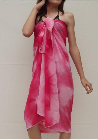 Gradient Color Chiffon Beach Cover Up