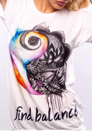 Printed O-Neck Fashion T-Shirt Without Necklace
