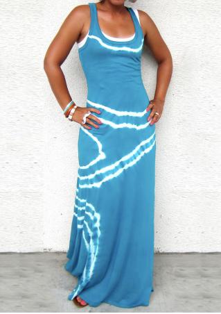 Printed Sleeveless Stylish Maxi Dress