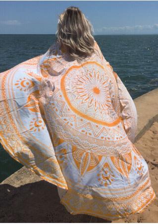 Mandala Pattern Round Beach Blanket