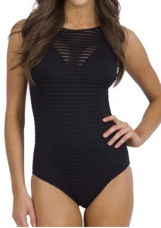 Solid Splicing Sexy One-Piece Swimsuit