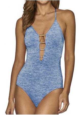 Backless Cross Sexy One-Piece Swimsuit