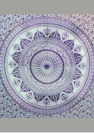 Mandala Printed Square Tapestry
