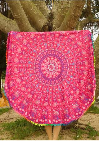 Mandala Paisley Round Blanket