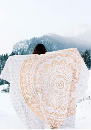 Mandala Printed Rectangle Blanket