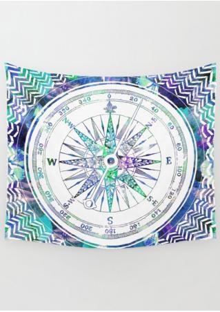Compass Printed Rectangle Tapestry
