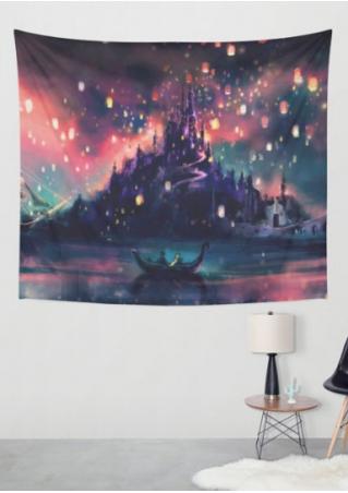 Night Sky Printed Rectangle Tapestry
