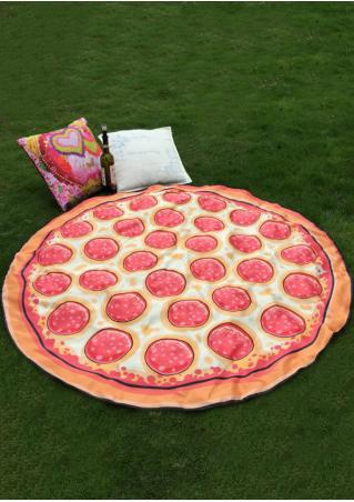 Pizza Donut Printed Picnic Blanket