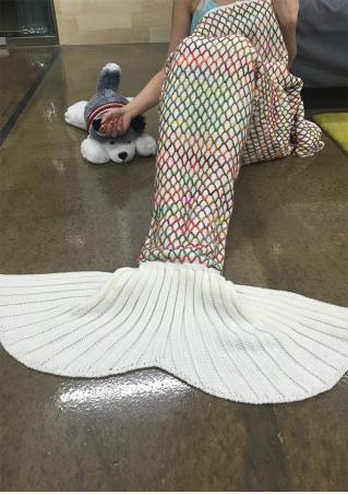 Fish Scale Mermaid Tail Design Blanket