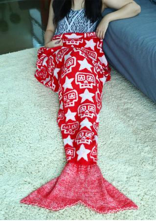 Christmas Star Mermaid Tail Blanket