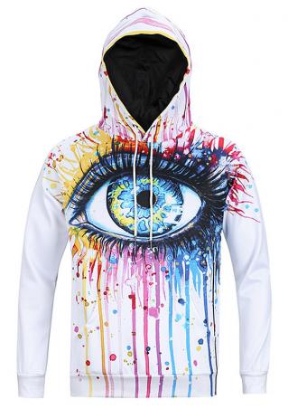 Multicolor Eye Printed Hoodie