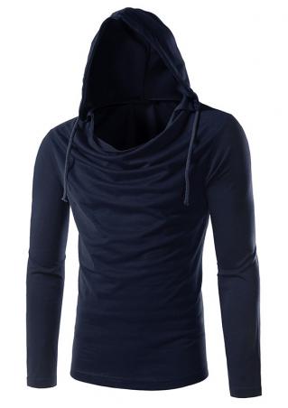Solid Hooded T-Shirt