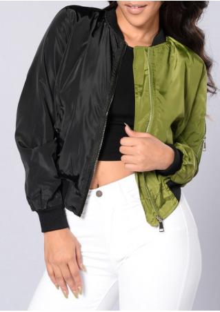 Color Block Two Faced Bomber Jacket