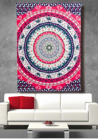 Multicolor Printed Rectangle Tapestry