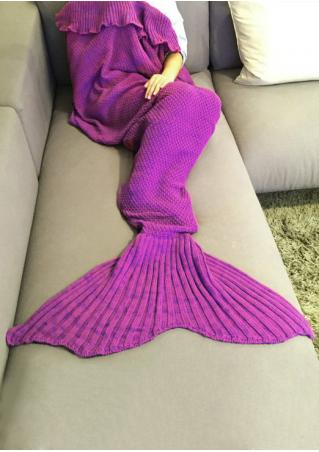 Crochet Layered Mermaid Tail Design Blanket