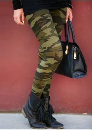 Camouflage Printed Stretchy Leggings