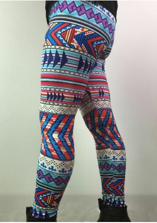 Geometric Printed Stretchy Leggings