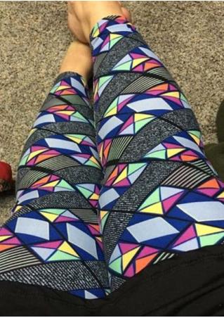 Geometric Printed Stretchy Leggings