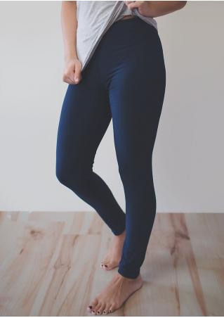 Solid Stretchy Leggings