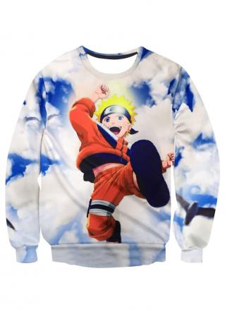 Anime Character Printed Sweatshirt