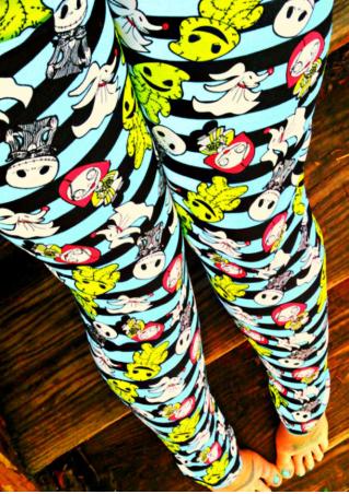 Ghost Muppet Printed Stretchy Skinny Leggings