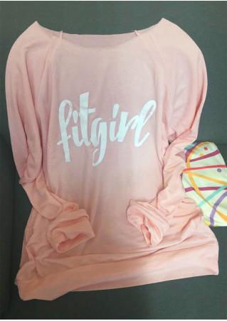 Fitgirl Long Sleeve O-Neck Blouse