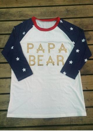 Papa Bear Star T-Shirt