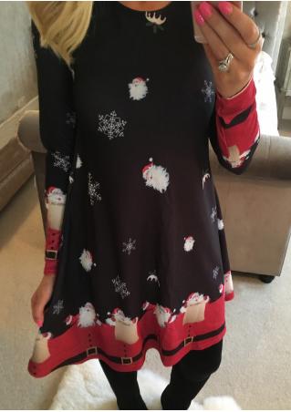 Christmas Snowflake & Santa Claus Dress