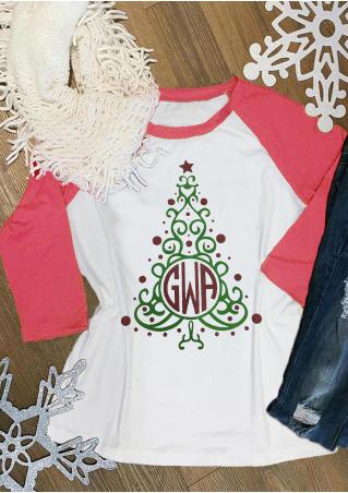 GWA Christmas Tree Baseball T-Shirt