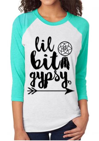 Lit Bit Gypsy Arrow Baseball T-Shirt