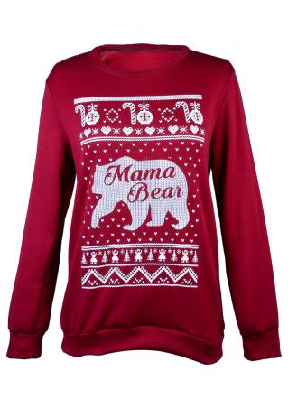 Mama Bear Christmas Ball & Snowflake Sweatshirt