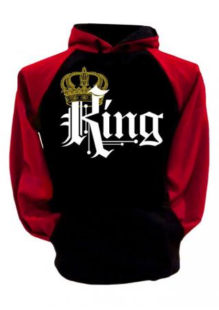 King Crown Drawstring Pocket Hoodie