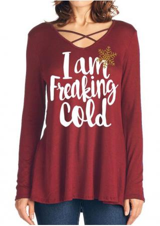 I Am Freaking Cold Christmas Snowflake T-Shirt