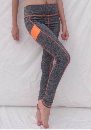 Side Color Block Sport Leggings