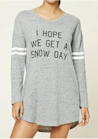 I Hope We Get a Snow Day Striped Mini Dress