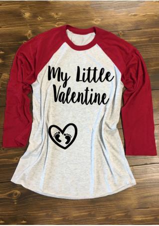 My Little Valentine & Heart Design Baseball T-Shirt