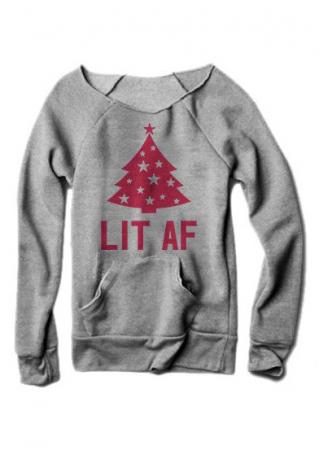 Christmas Tree Lit Af Sweatshirt