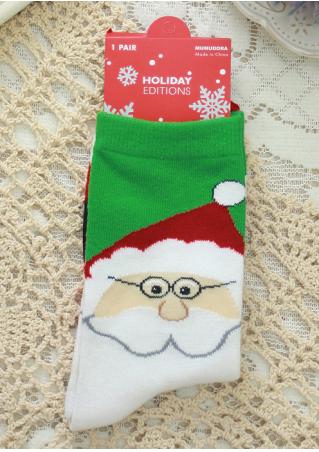 Christmas Santa & Snowman Socks