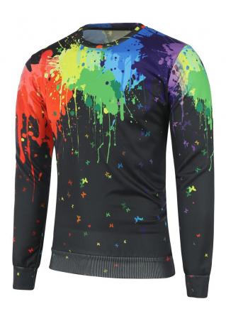 Multicolor Painted Sweatshirt