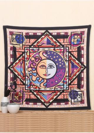 Sun & Eye Geometric Rectangle Tapestry